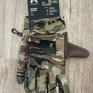 Under Armour 1318574 UA Men Early Season Trigger Finger Camo Hunt Gloves XL